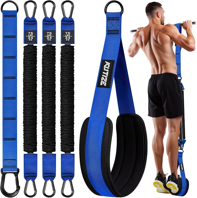 Pull Up Assistance Bands, Pull Up Bar Resistance Bands, Pull Up Bands for Enhanced Strength Training, Muscle Training, 3 Heavy-Duty Adjustable Pull Up Assist Strap & Comfortable Foot Strap