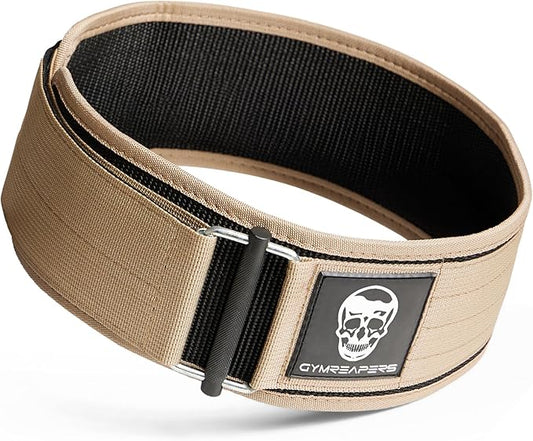 Gymreapers Quick Locking Weight Lifting Belt for Men Gym Belt for Powerlifting Deadlift Belt with 4 Inch Neoprene Metal Buckle Back Support Weightlifting Belt Women