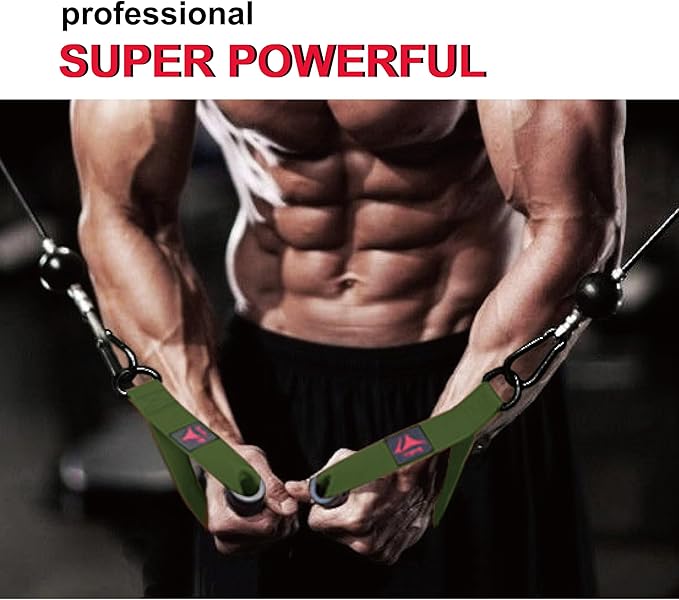 1000lbs Heavy Duty Fitness Handles - Non-Slip Rubber Exercise Grips for Cable Machines, Resistance Bands, Pulley Systems - Universal Attachment for Home & Commercial Gym Workout Equipments