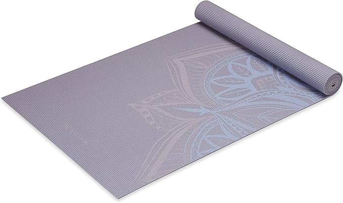 Gaiam Yoga Mat - Premium 5mm Print Thick Non Slip Exercise & Fitness Mat for All Types of Yoga, Pilates & Floor Workouts (68" x 24" x 5mm)