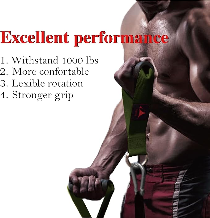 Heavy Duty Gym Workout Handles Attachment for Cable Machine,Resistance Band,Pulley System Home Exercise Equipment, Compatible with Bowflex,Total and Smith, Comfortable and Stronger Grip