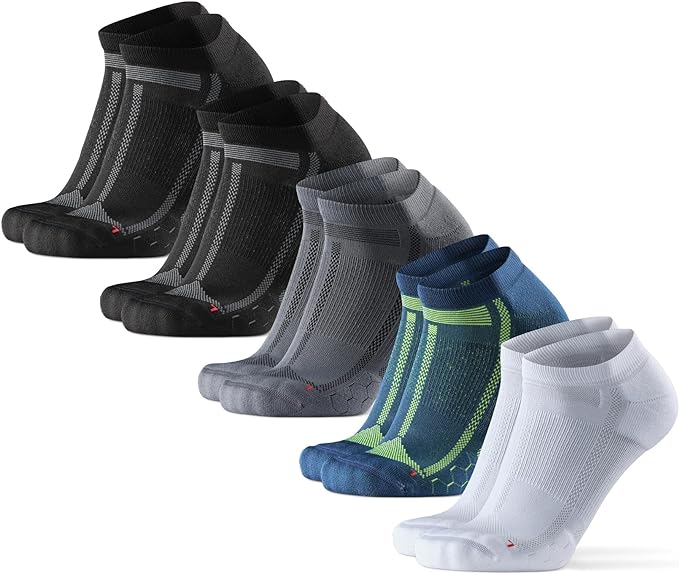 DANISH ENDURANCE Ultra-Comfort Ankle Running Socks - 3 or 5 Pack