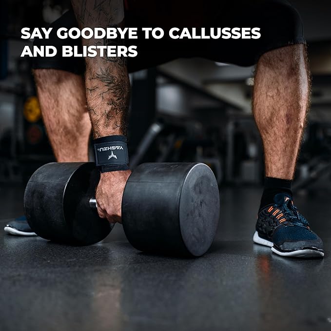 Weight Lifting Hooks, Padded Weight Lifting Straps Wrist Straps for Men and Women, Premium Deadlift Straps for Weightlifting and Powerlifting, Weight Lifting Gloves for Pull Ups