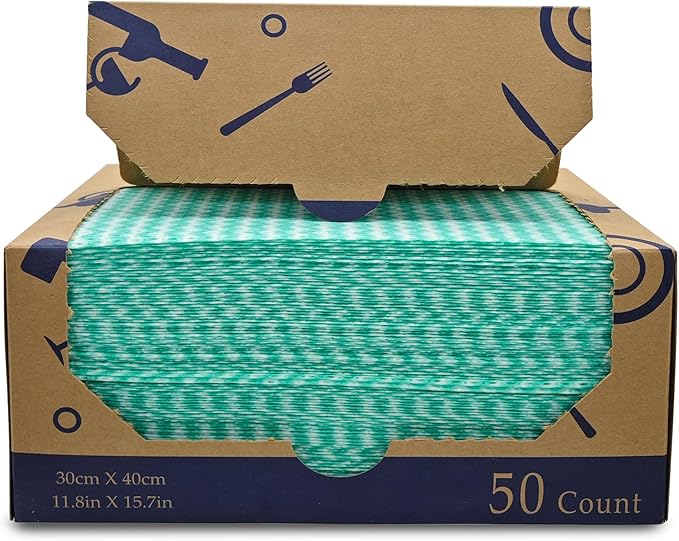 Heavy Duty Wipes Dish Cloths 50Pieces Reusable Wipes Multi-use Cleaning Cloths Towels