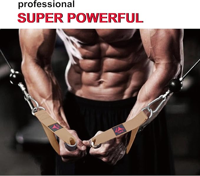 Heavy Duty Gym Workout Handles Attachment for Cable Machine,Resistance Band,Pulley System Home Exercise Equipment, Compatible with Bowflex,Total and Smith, Comfortable and Stronger Grip