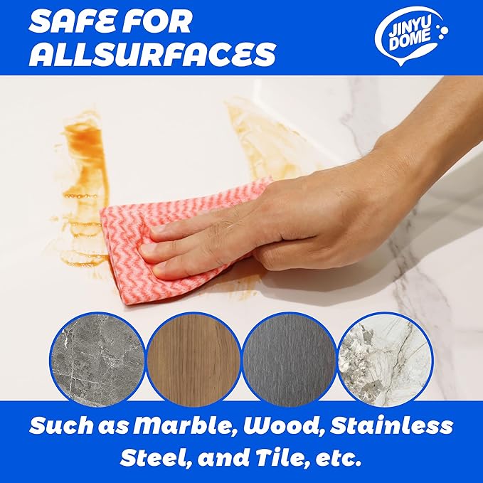 Handi Wipes Reusable Cloths, Red Disposable Kitchen Cleaning Towel Roll, Heavy Duty J Cloth,100 Count