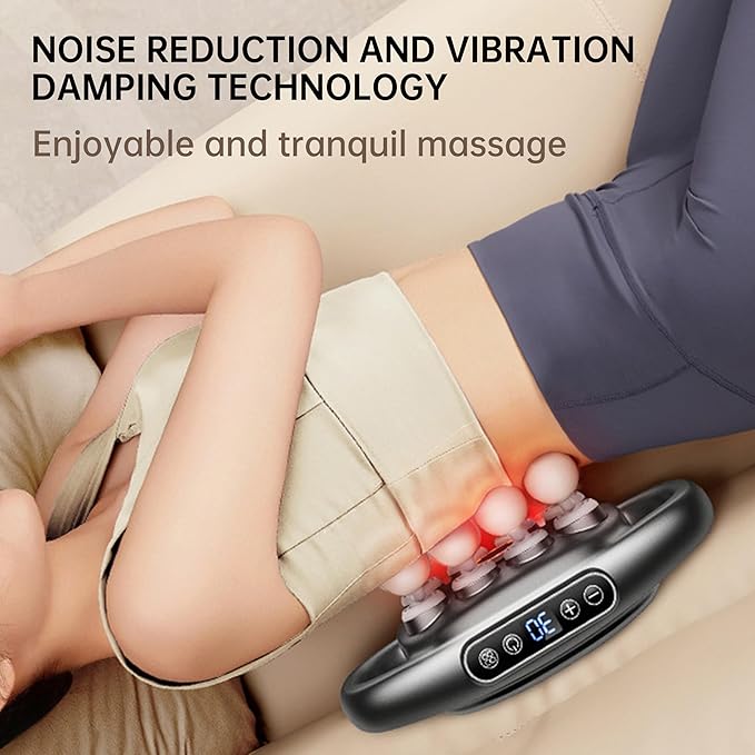 16-Head Massage Gun Set, for Neck, Back, Shoulder, Leg and Full Body Muscle Recovery, Quiet Handheld, Pistola De Masajes Musculares (Black)