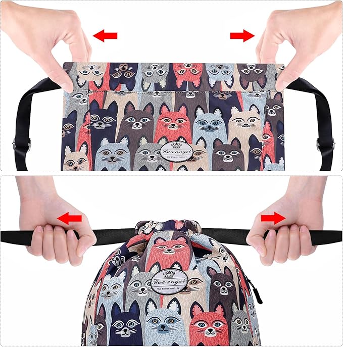 HUA ANGEL Drawstring Backpack Bag, Sport Gym Sackpack Lightweight Small Gym Bag for Men Women Pull String Sport Beach Bag