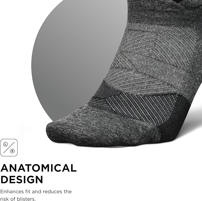 Feetures Elite Ultra Light Cushion Ankle Socks - Sport Sock with Targeted Compression