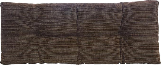 Klear Vu Corner Nook or Piano Seat Omega Non-Slip Tufted Bench Cushion for Indoor Furniture, Entryway Storage, Bay Window, 43 Inches, 14 Brown