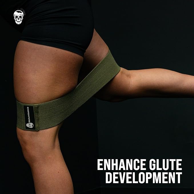 Hip Bands for Booty Workouts | Non Slip Fabric Band Set with 3 Levels - Resistance Bands for Legs & Hip - for Men & Women
