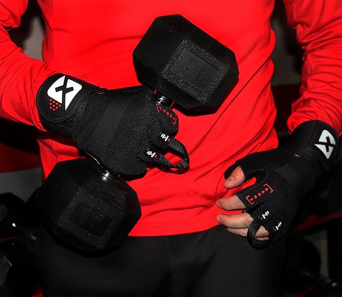 skott Evo 2 Weightlifting Gloves with Integrated Wrist Wrap Support-Double Stitching for Extra Durability-Get Ripped with The Best Body Building Fitness and Exercise Accessories