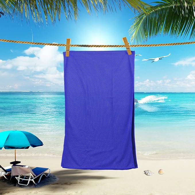 Cooling Towel 20 Pack (40"x12") Ice Towels, 160GSM Soft Breathable, Super Absorbent, Quick Cold Towel, for Bowling, Yoga, Travel, Camping, Golf, Football, Hiking, Outdoor Work