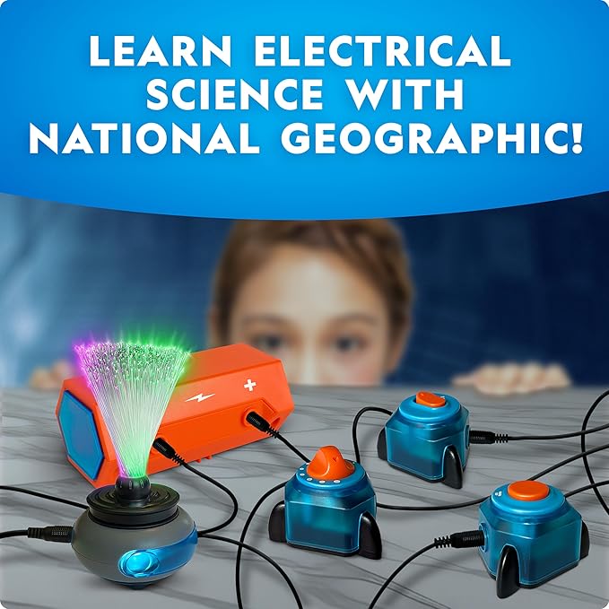 Blue Marble National Geographic Circuit Maker Kit - Electronics Kit for Kids with 60 Electrical Circuit Projects, Electric Circuit STEM Toy, Electronic Projects, Electrical Circuit Kit for Kids