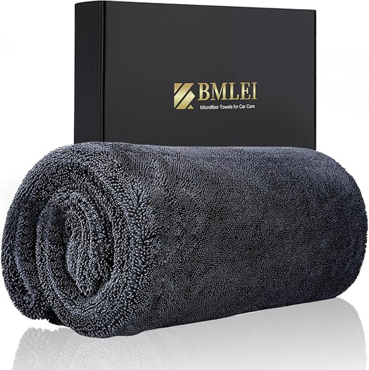 Car Drying Towel, 48"x24" Extra Large Twisted-Loop Car Cleaning Towel,1300GSM Super Absorbent, Streak Free Microfiber Cleaning Cloth for Cars, Trucks,Full-Sized SUVs