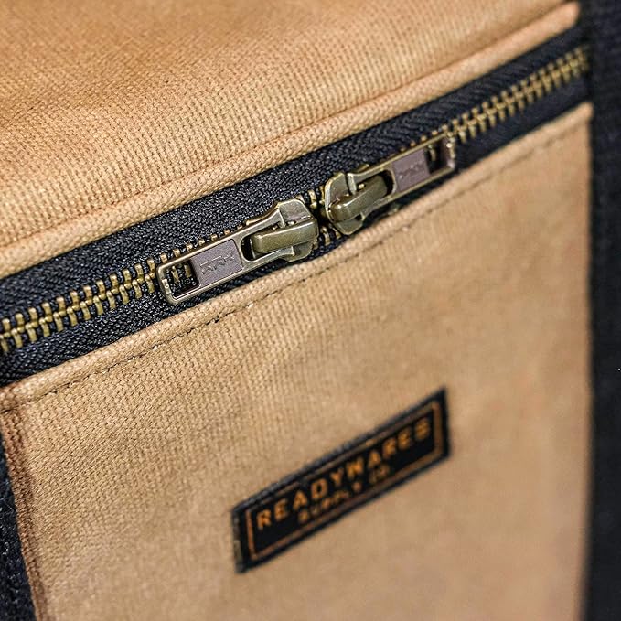 Waxed Canvas Insulated 18L Soft-Sided Cooler for Camping, Beach, Tailgailting, BBQ, Weekend Trips - Great as Lunch Cooler and Mens Lunch Bags for Work or Lunch Bag