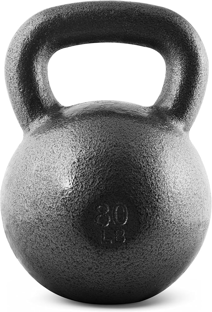 CAP Barbell Black Cast Iron Kettlebell Single or Set | 10-80 Lbs