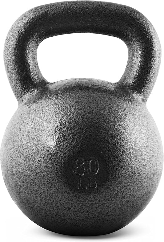 CAP Barbell Black Cast Iron Kettlebell Single or Set | 10-80 Lbs