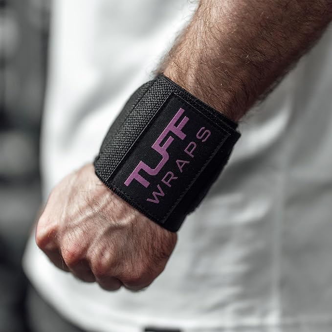 TuffWraps 16" Wrist Wraps: No Thumb Loops, Quality Gym Wrist Wraps for Weightlifting, Bench Press, Powerlifting, and Cross-Training—Try The Belt Loop Tightening System
