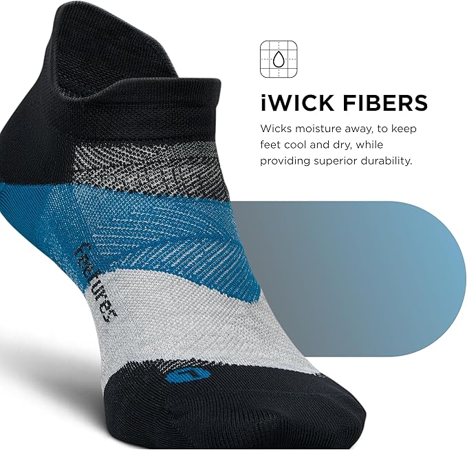 Feetures Elite Ultra Light Cushion Ankle Socks - Sport Sock with Targeted Compression
