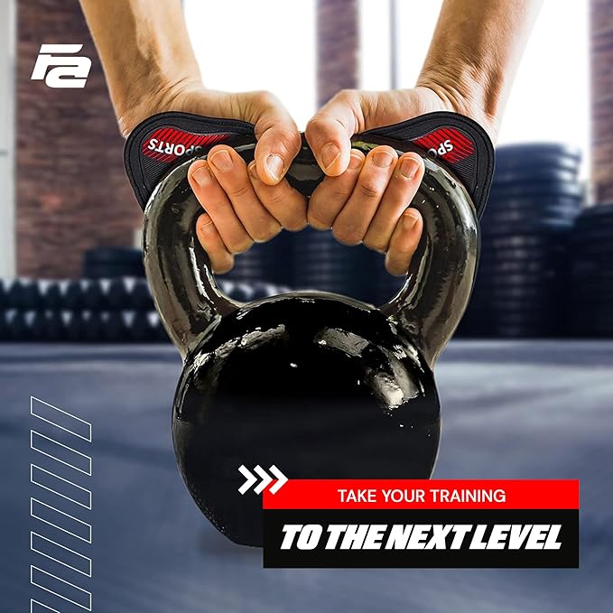 Fit Active Sports Workout Gloves for Gym - Durable Gym Grips, & Grip Pads - Rubber Padding to Avoid Calluses - Suits Men & Women