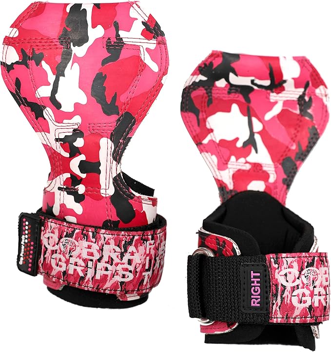 Cobra Grips PRO Weight Lifting Gloves Heavy Duty Straps Alternative Power Lifting Hooks for Deadlifts Adjustable Neoprene Padded Wrist Support Bodybuilding