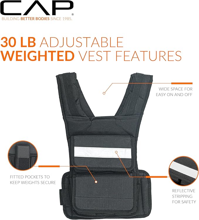CAP Barbell Adjustable Weighted Vest | Various Sizes