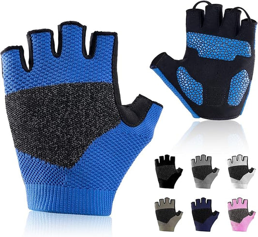 Cycling Gloves for Men Women, Half Finger Bike Gloves for Biking, Gym, Weight Lifting, Rowing, Riding, Outdoor Sports