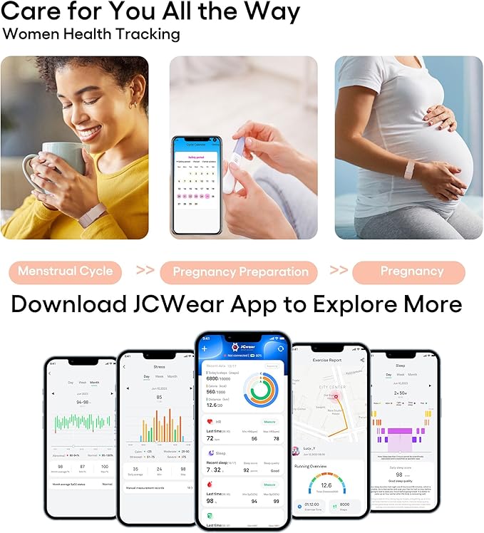 Smart Bracelet Wearable Fitness Tracker Heart Rate Sleep Stress Monitor Multiple Sports Modes Waterproof Screenless Activity Tracker for Android iOS Phones