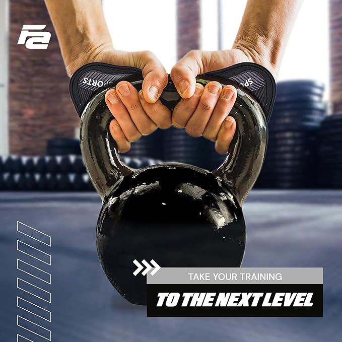 Fit Active Sports Workout Gloves for Gym - Durable Gym Grips, & Grip Pads - Rubber Padding to Avoid Calluses - Suits Men & Women