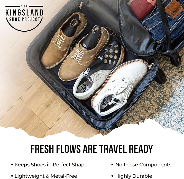 Fresh Flow Shoe Trees for Sneakers & Shoes, Travel Shoe Trees for Men & Women