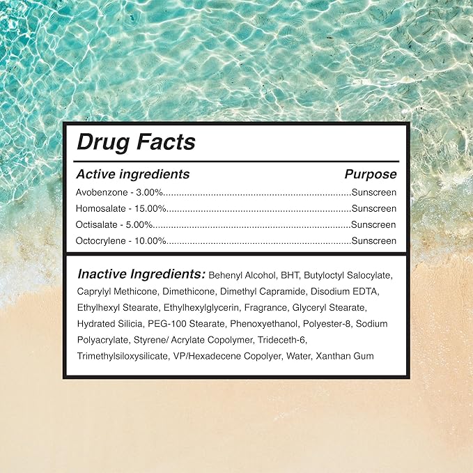 Surface Sunscreen Lotion SPF 50 for Face & Body, Lightweight Natural Formula, Reef Friendly, Broad Spectrum UVA UVB Protection, Water Resistant Sun Care for 80 Minutes Outdoor Use, Tropical Scent, 6oz