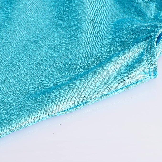 EQSJIU Leotards for Girls Gymnastics Sleeveless Sparkly Toddler Tumbling Outfits Dance Clothes Biketards for Kids 1-10 Years