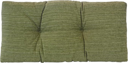 Klear Vu The Gripper Omega Non-Slip Tufted Bench Cushion for Indoor Furniture, Entryway Storage, Bay Window, Corner Nook or Piano Seat, 30 Inches, 11 Green