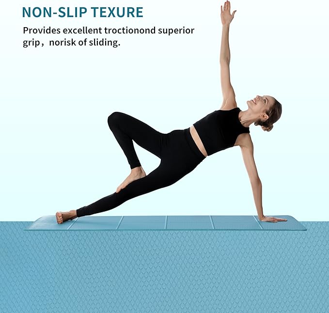 PROIRON Foldable Yoga Mat 0.24"/0.16" for Home Workout & Travel, Non Slip Travel Yoga Mats with Carry Bag, Packable Yoga Mat for Home Gym, Pilates, Fitness,Stretching
