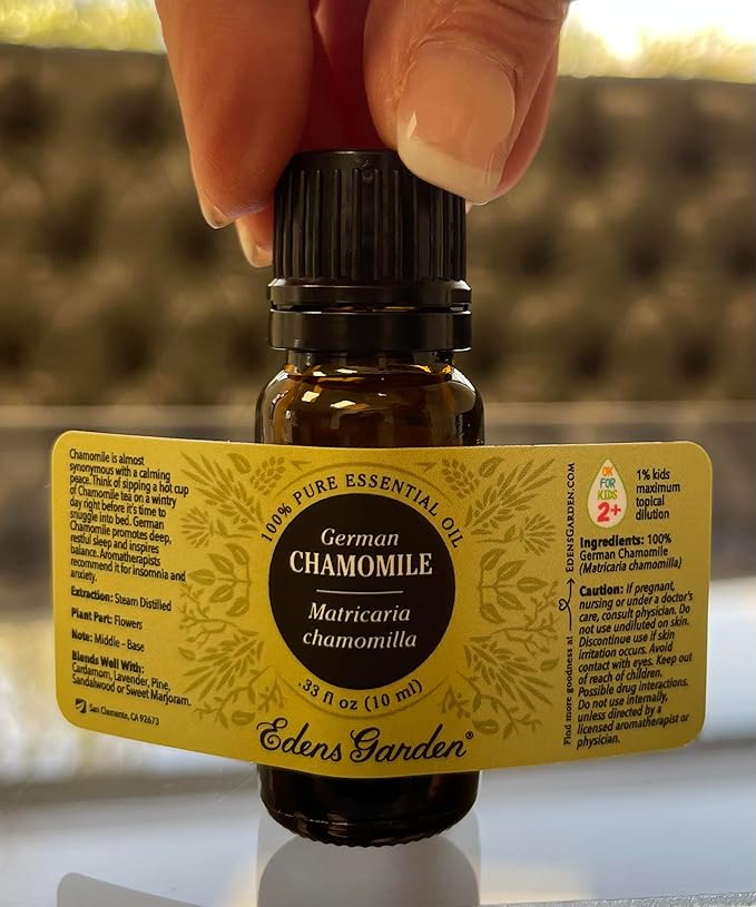 Edens Garden Chamomile- German Essential Oil, 100% Pure Therapeutic Grade (Undiluted Natural/Homeopathic Aromatherapy Scented Essential Oil Singles) 10 ml