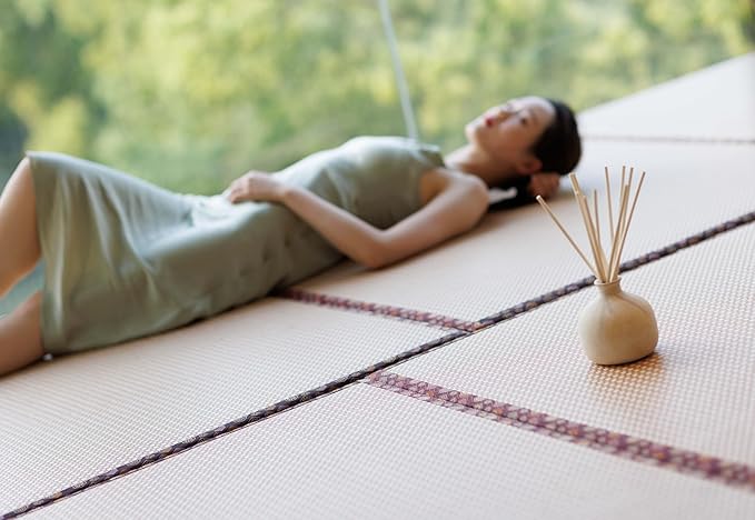 BLUEME Calm-Osmanthus & Sandalwood, 5.92 Fl Oz Wellness Diffuser, Contains Essential Oil, Sustainable, Hand Finished, Premium, Luxury Ceramic, Natural Rattan Reeds