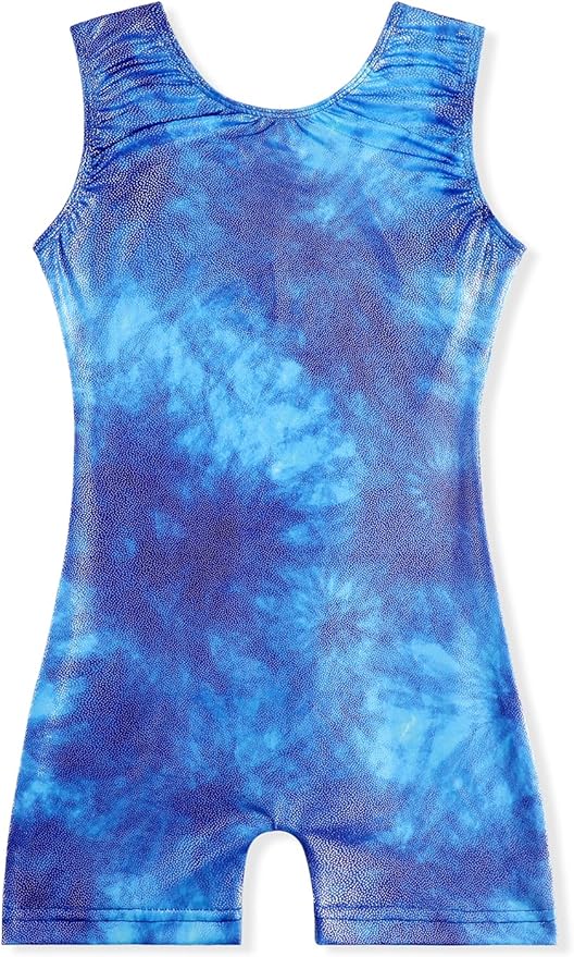 EQSJIU Leotards for Girls Gymnastics Sleeveless Sparkly Toddler Tumbling Outfits Dance Clothes Biketards for Kids 1-10 Years