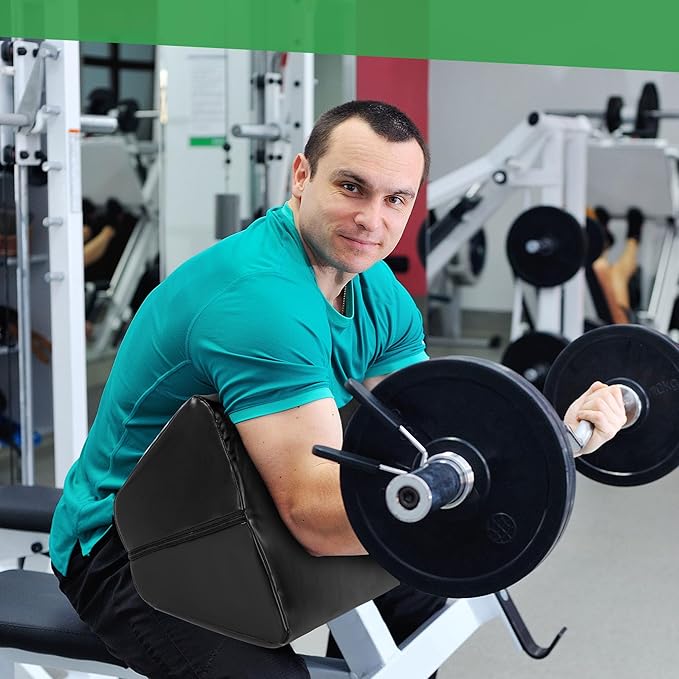 BALAPET Preacher Curl, Space-Saving Preacher Curl Bench Tool, Portable Preacher Curl Pad Attachment Support for Biceps, Triceps and Arms, Black