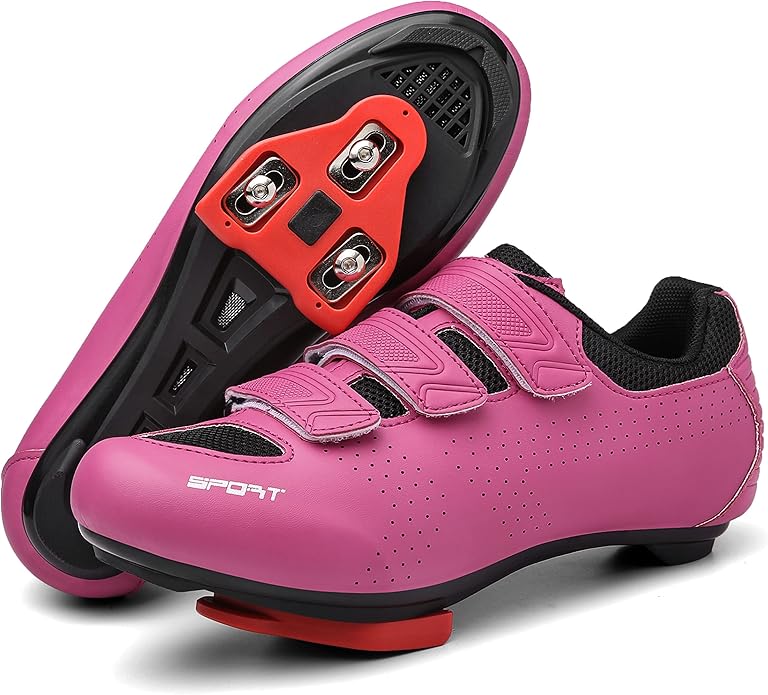 Honosuker Women's Cycling Shoes Delta-Compatible for Peloton Bike, Indoor & Road Cycling - Lightweight Spinning Shoes with Delta Cleats for Women