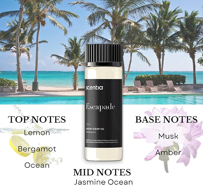 Hotel Inspired Collection Diffuser Oils – 3×20ml Aromatherapy Set | Luxury Scents Inspired by 5-Star Hotels | Gift-Ready Essential Oil Blend