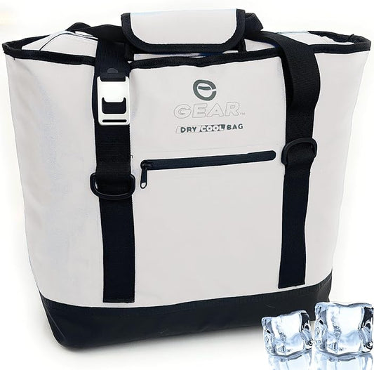 Dry Bag Cooler Tote – Collapsible, Waterproof and Leak-Proof Soft Sided Cooler Bag - Pool, Beach - 20 or 36 Cans