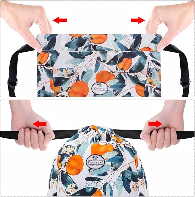 HUA ANGEL Drawstring Backpack Bag, Sport Gym Sackpack Lightweight Small Gym Bag for Men Women Pull String Sport Beach Bag
