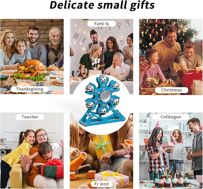 Desk-Toys for Fidget Ferris-Wheel-Spinner: 4mins Kinetic-Spinning Cool-Gadgets, Cool-Stuff Thing Toy for Office School Home Man Women Christmas, Stress-Relief Game Gifts for Adult Teen Children Kid