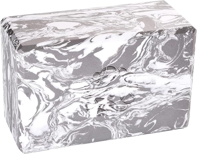 Hugger Mugger 4 in. Foam Yoga Block - Strong and Stable, Beveled Edges for Comfort, Most Favored Block Size, Helps with Alignment and Support in Many Poses