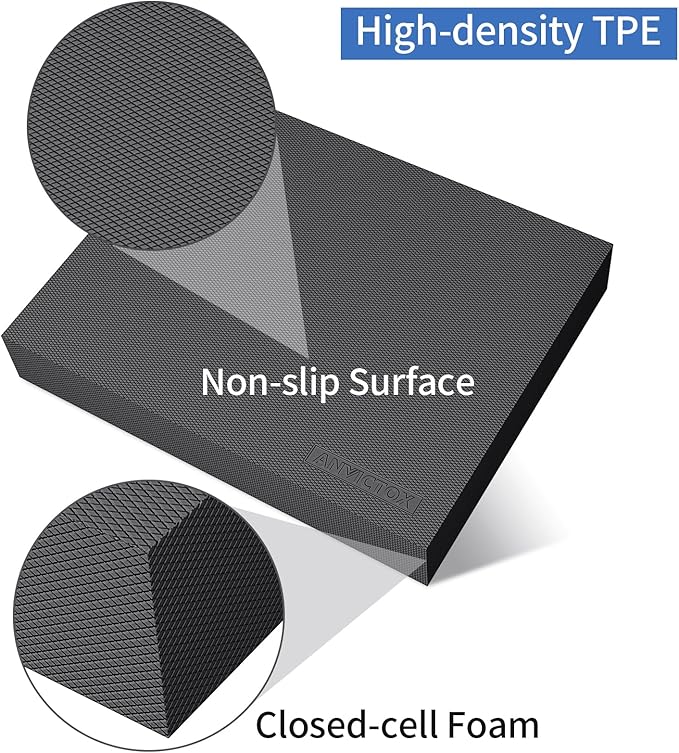 Balance Pad 19.8 * 15.7 * 2.4",XL Balance Pad for Physical Therapy,Extra Large Foam Balance Board Stability Pad for Rehabilitation Core Training Stretching Mobility