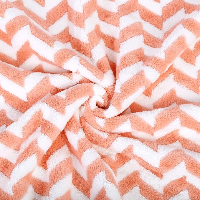 JML Microfiber Bath Towels, Bath Towel 2 Pack(30" x 60"), Oversized, Soft, Super Absorbent and Fast Drying, Multipurpose Use for Sports, Fitness, Yoga, Chevron Red