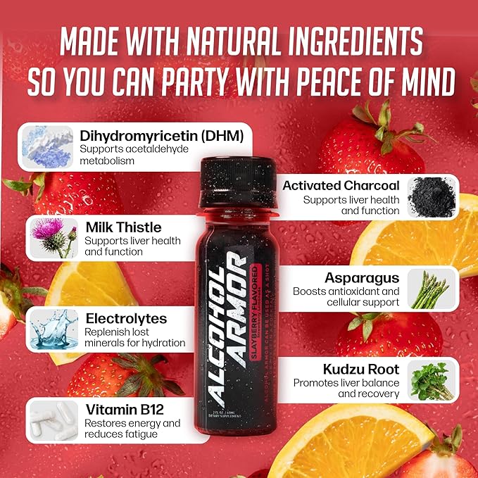 Slay Berry Elixir - Hydration Support, Essential Vitamins and Electrolytes, Vitamin B12, Milk Thistle - 12 Pack