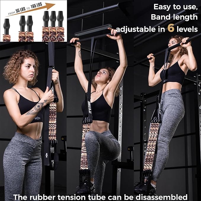 Innstar Pull Up Assistance Bands, 3 Heavy-Duty Adjustable Pull Up Bands Set, Pull Up Bands Assistance Bands for Enhanced Strength Training