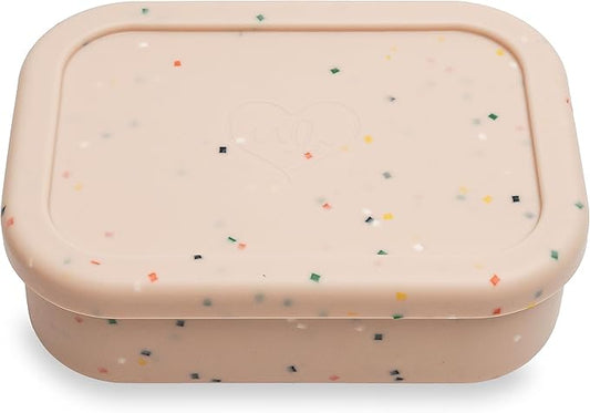 Leak Proof Bento Box Food-Grade Silicone Bento, BPA, Phthalate, Lead, & PVC Free - Bento Lunch Box for Daycare, Kids, & Adults - Leak Resistant Sets With Lids Snack Box Container (Pink)